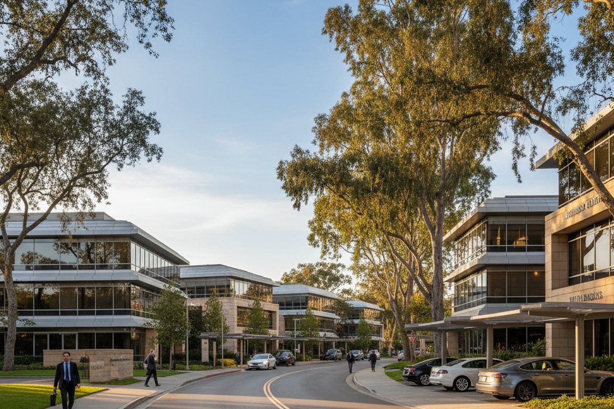 Sand Hill Road — 全球风险投资的圣地，Menlo Park 的核心地标。